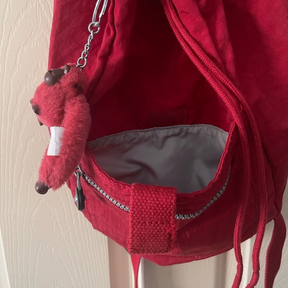 Kipling Small Red Backpack - Picture 3 of 6